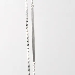 Long necklace / silver